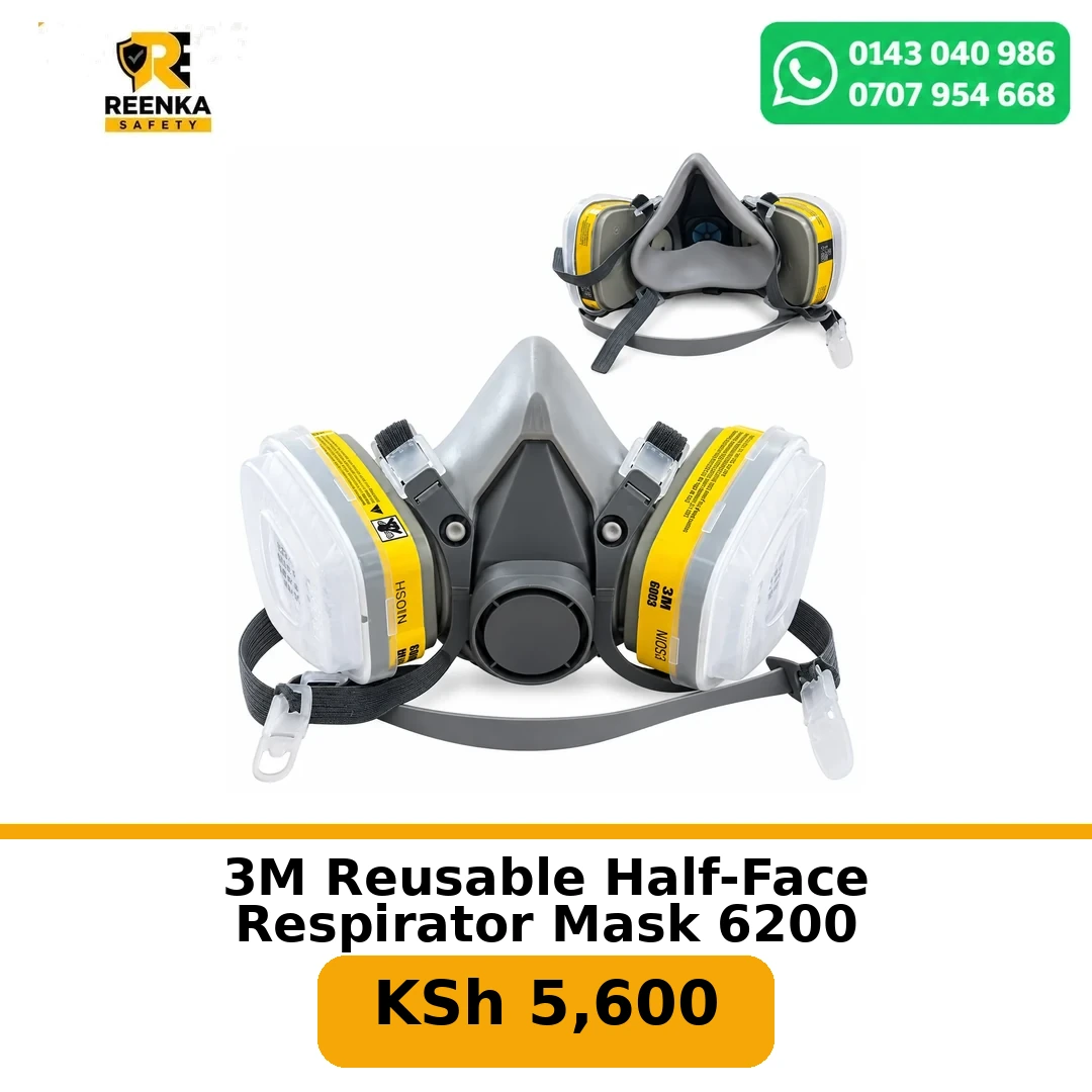 3M Reusable Half-Face Respirator Mask 6200