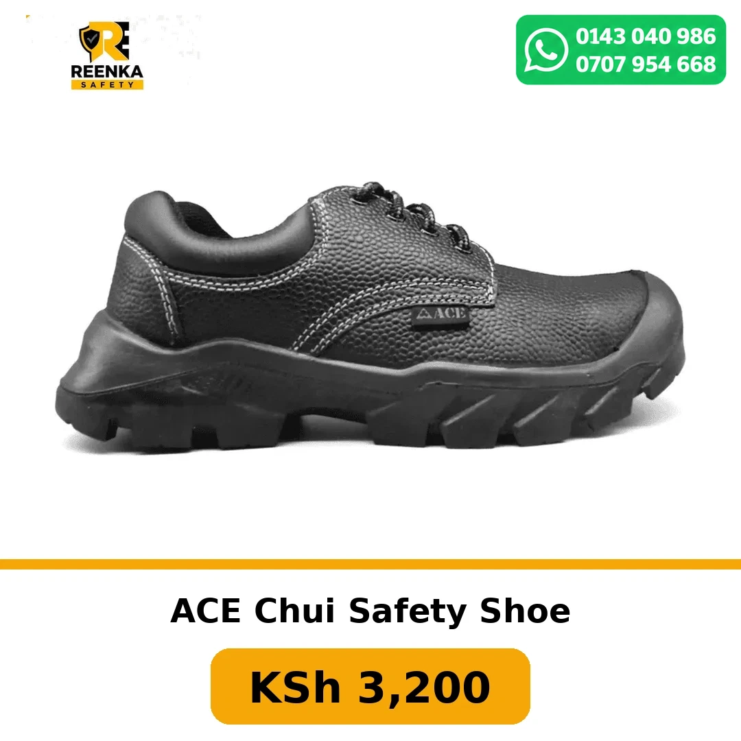 ACE Chui Safety Shoe Safety Shoes branded catalogue image, Reenka Safety Kenya