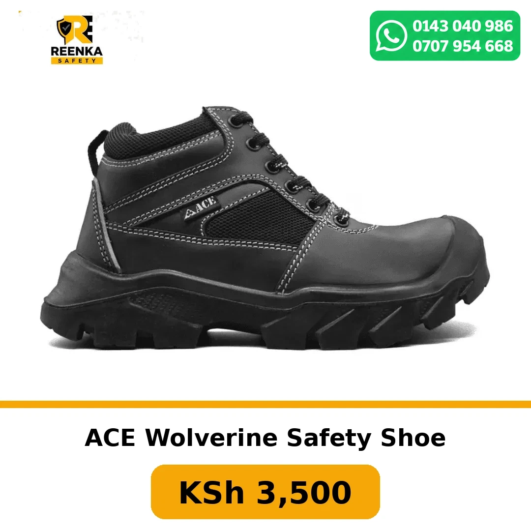 ACE Wolverine Safety Shoe Safety Shoes branded catalogue image, Reenka Safety Kenya