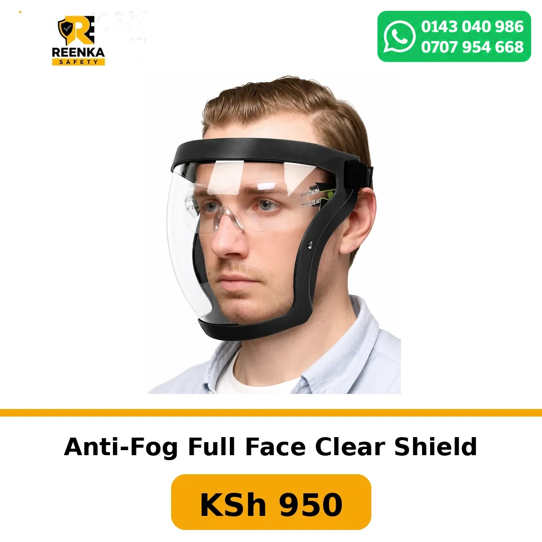 Anti-Fog Full Face Clear Shield in Eye and Face Protection – Reenka Safety Kenya branded product image