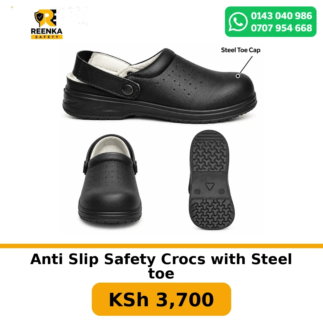 Anti Slip Safety Crocs with Steel toe