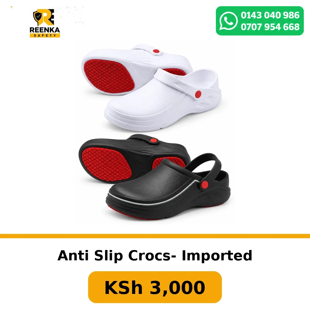 Anti Slip Crocs- Imported Safety Crocs branded catalogue image, Reenka Safety Kenya