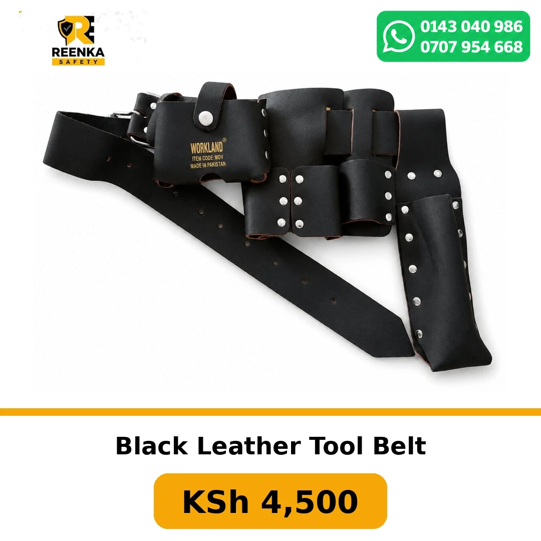 Black Leather Tool Belt