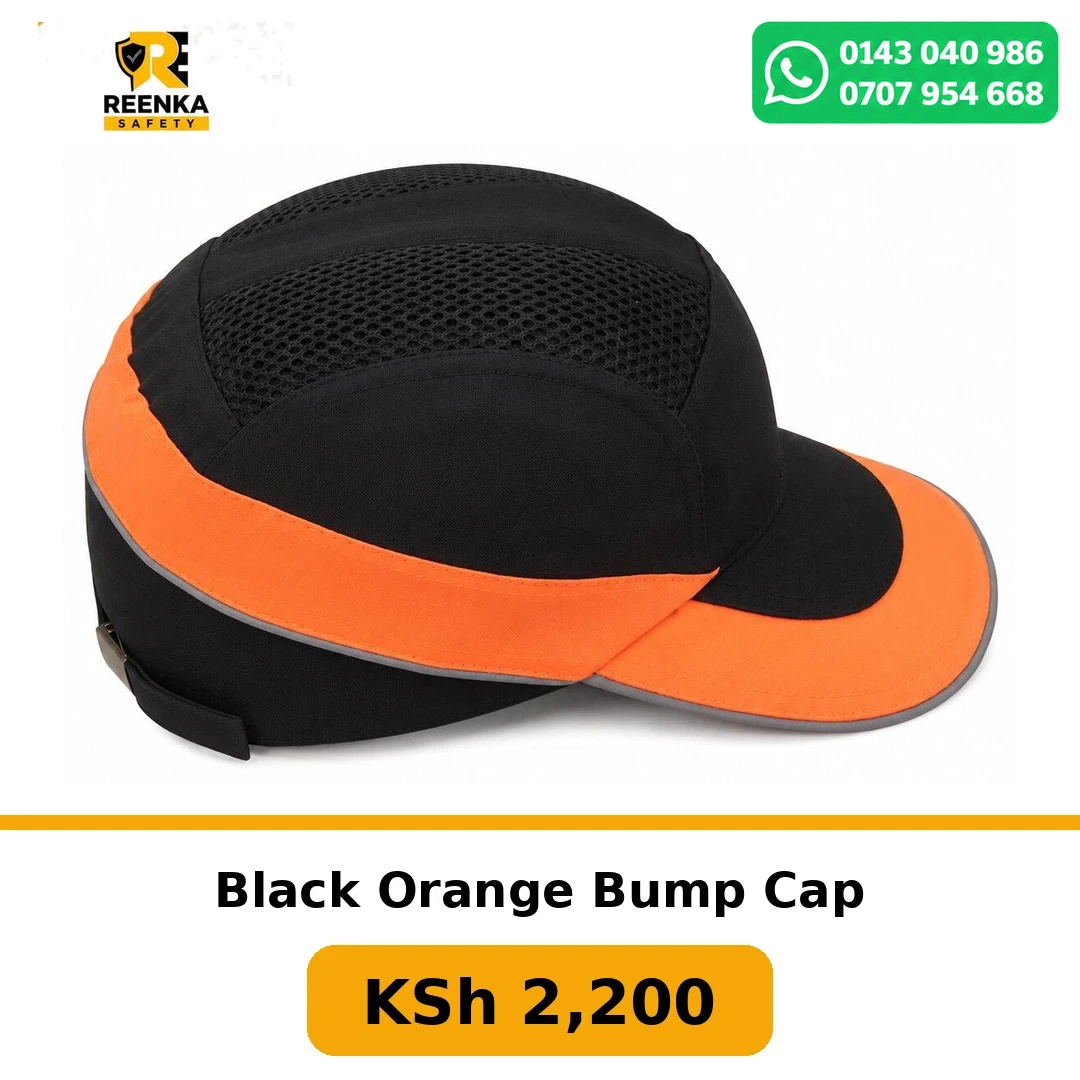 Black Orange Bump Cap