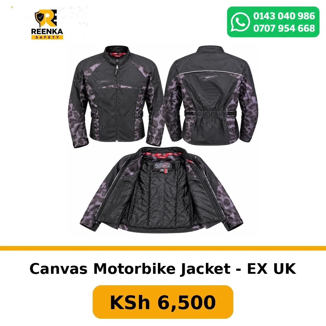 Canvas Motorbike Jacket - EX UK in Motorcycle/Rider Safety – Reenka Safety Kenya branded product image
