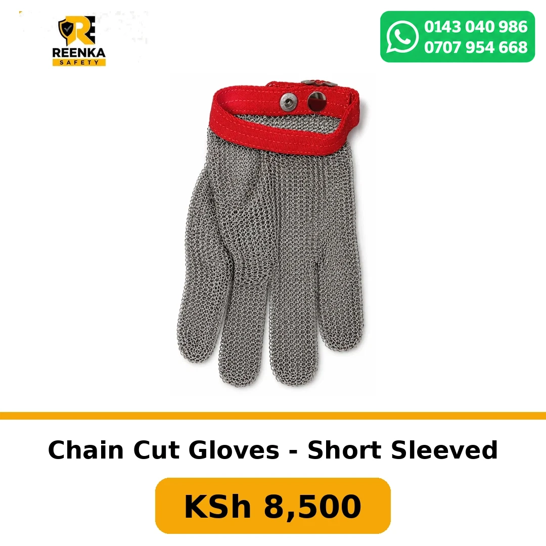 Chain Cut Gloves - Short Sleeved Safety Gloves branded catalogue image, Reenka Safety Kenya