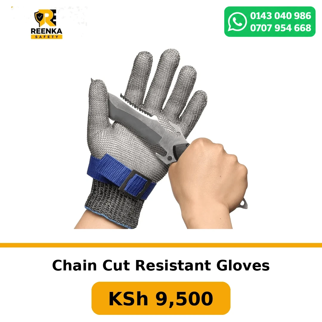 Chain Cut Resistant Gloves Safety Gloves branded catalogue image, Reenka Safety Kenya
