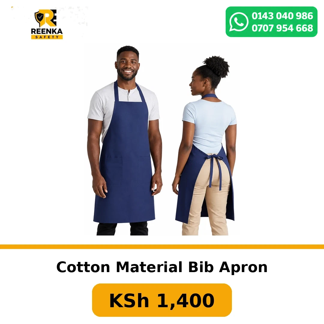 Cotton Material Bib Apron Aprons branded catalogue image, Reenka Safety Kenya