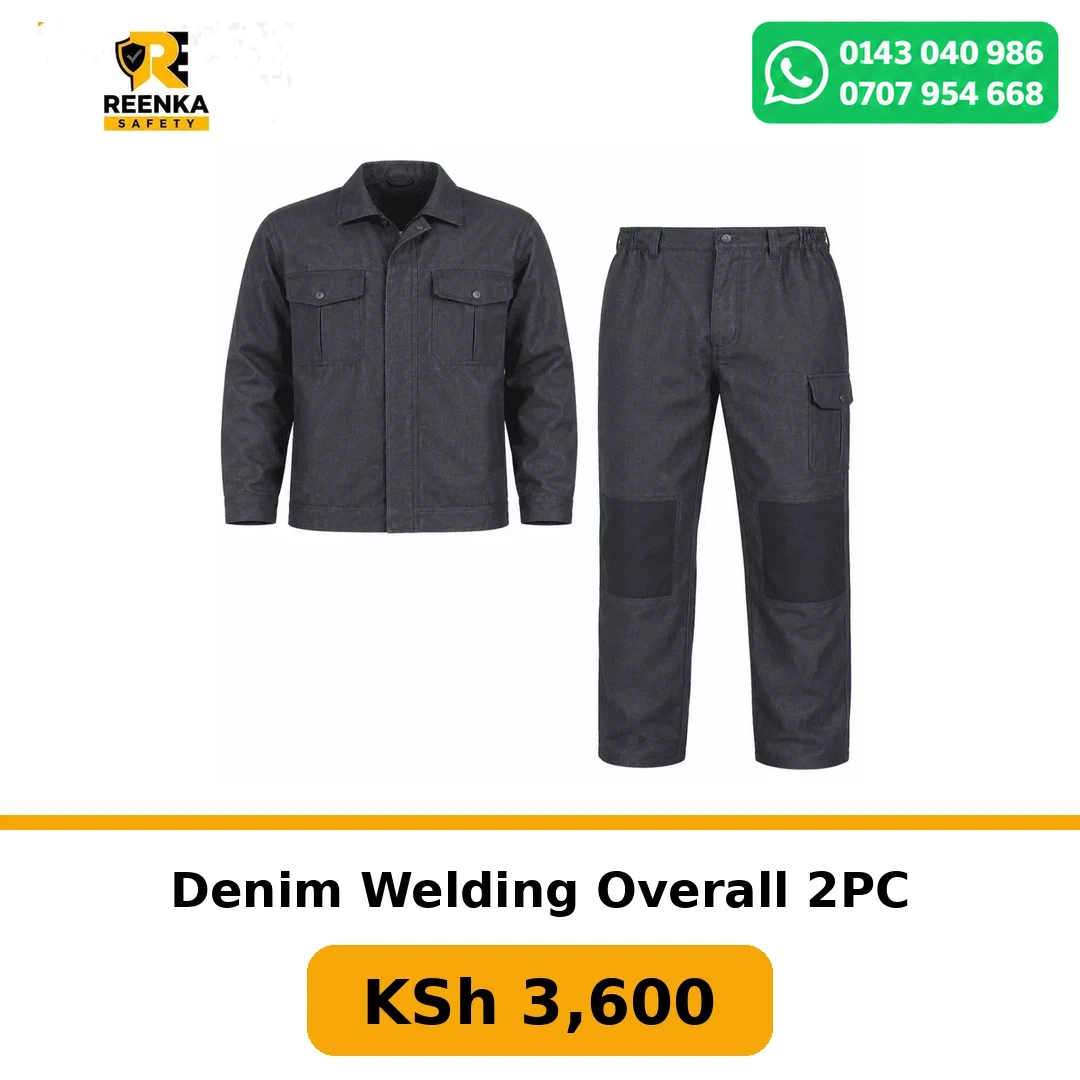 Denim Welding Overall 2PC Overalls branded catalogue image, Reenka Safety Kenya