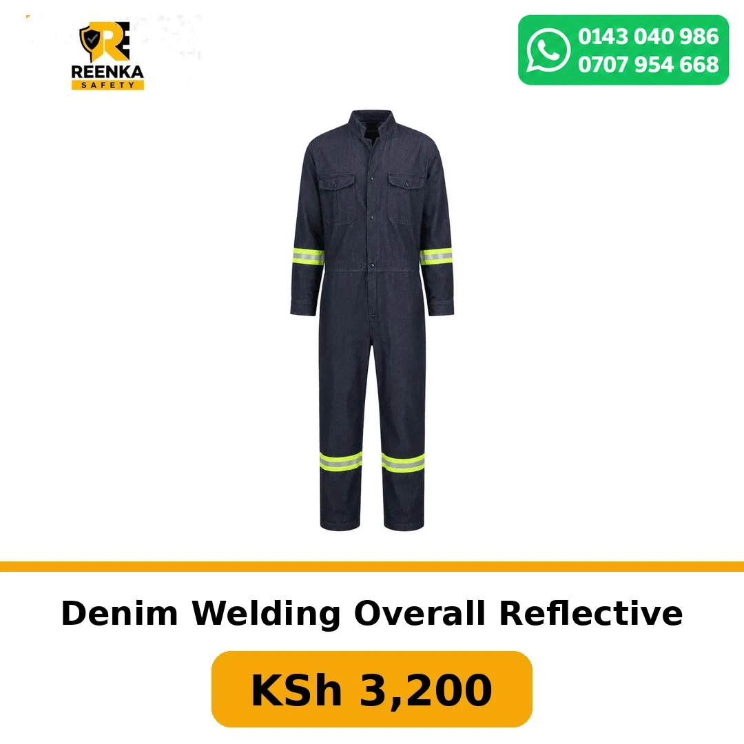 Denim Welding Overall Reflective Overalls branded catalogue image, Reenka Safety Kenya