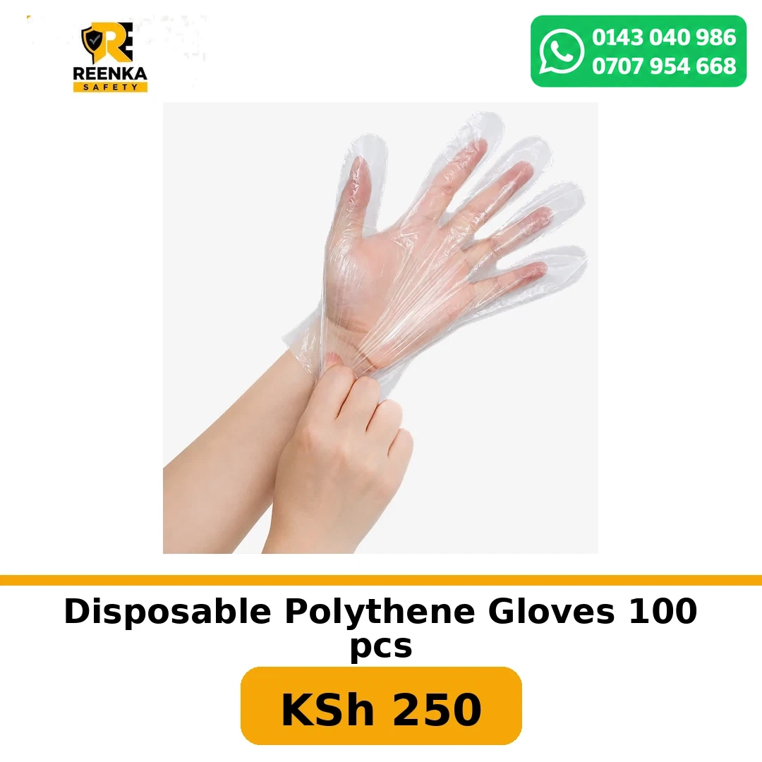 Disposable Polythene Gloves 100 pcs