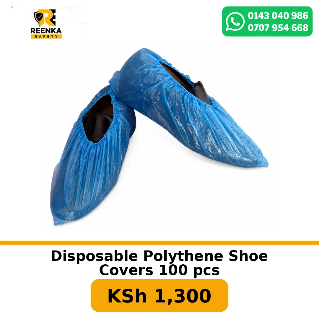 Disposable Polythene Shoe Covers 100 pcs