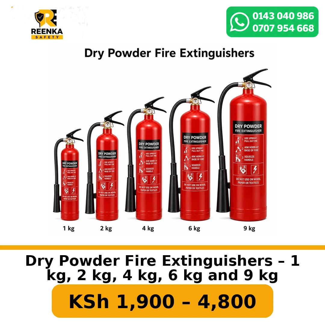 Dry Powder Fire Extinguishers – 1 kg, 2 kg, 4 kg, 6 kg and 9 kg