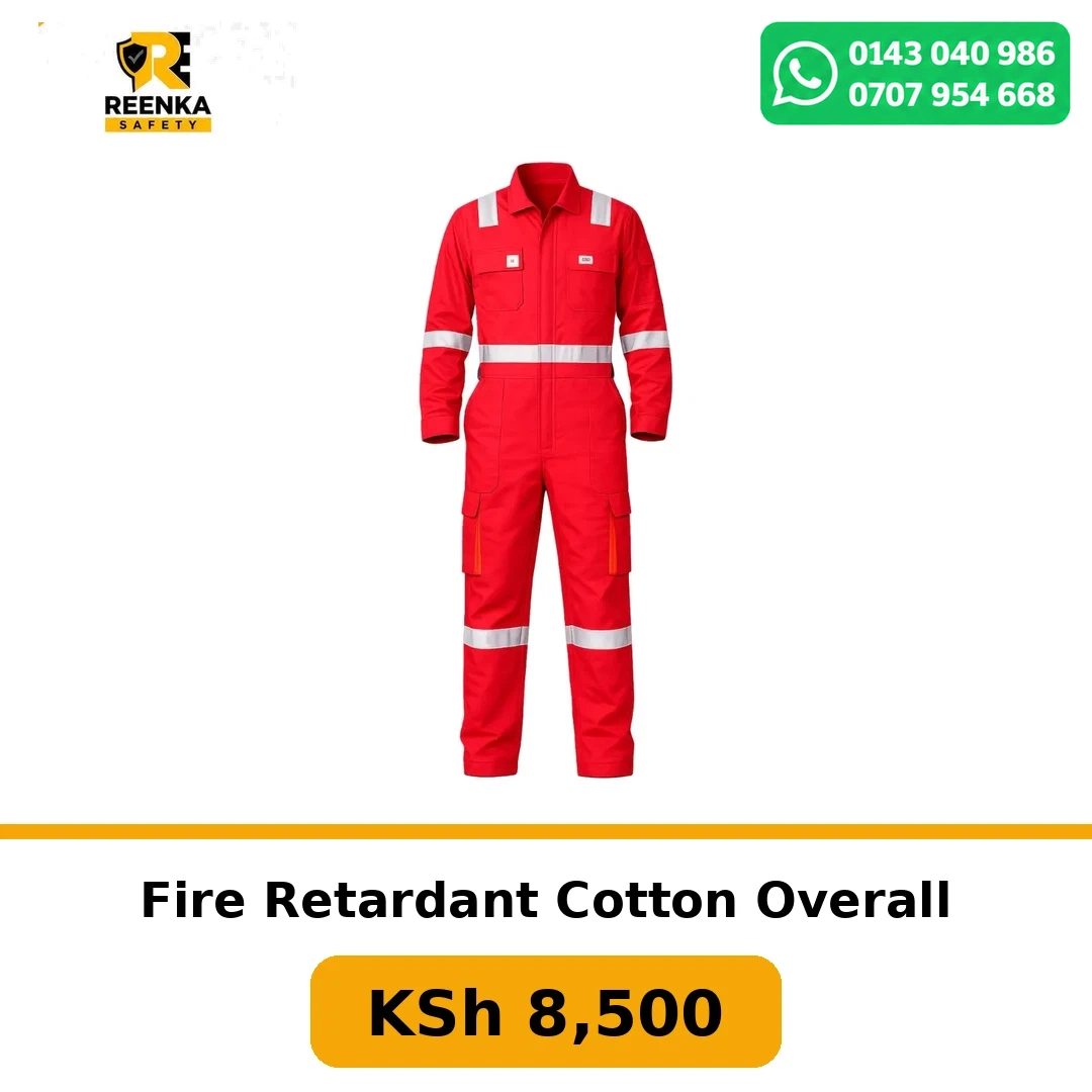 Fire Retardant Cotton Overall in Overalls – Reenka Safety Kenya branded product image