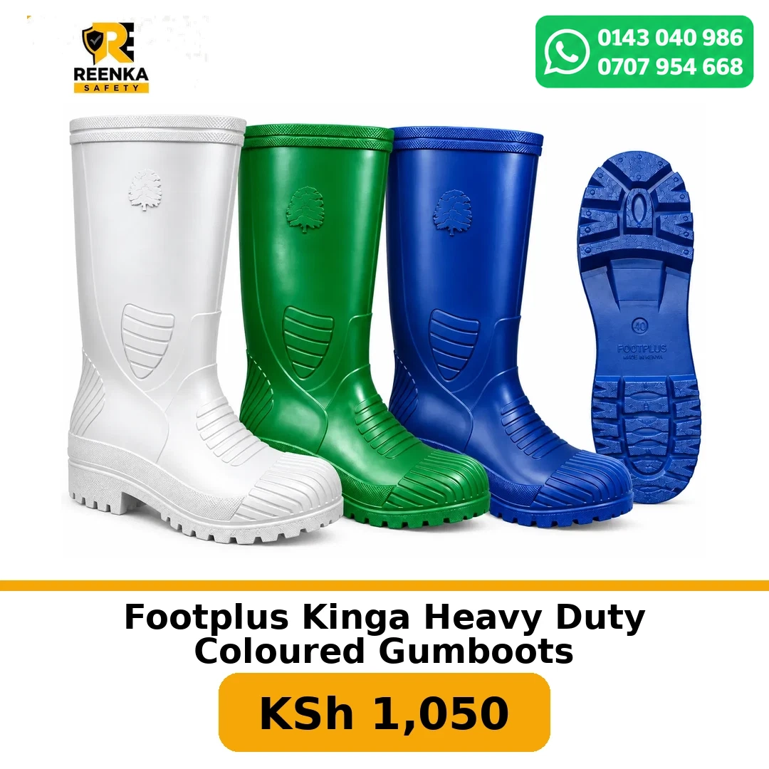 Footplus Kinga Heavy Duty Coloured Gumboots in Gumboots – Reenka Safety Kenya branded product image