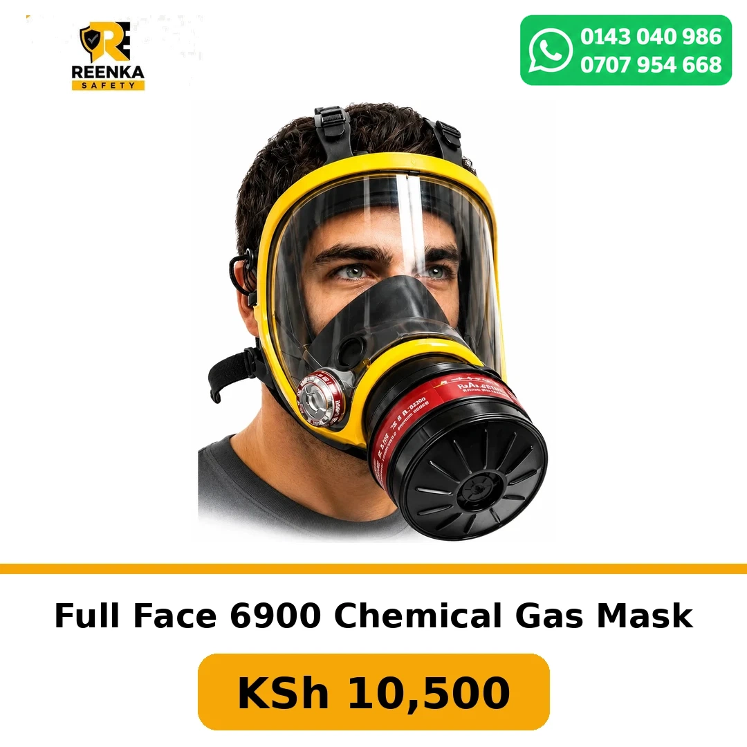 Full Face 6900 Chemical Gas Mask in Respirator and Masks – Reenka Safety Kenya branded product image