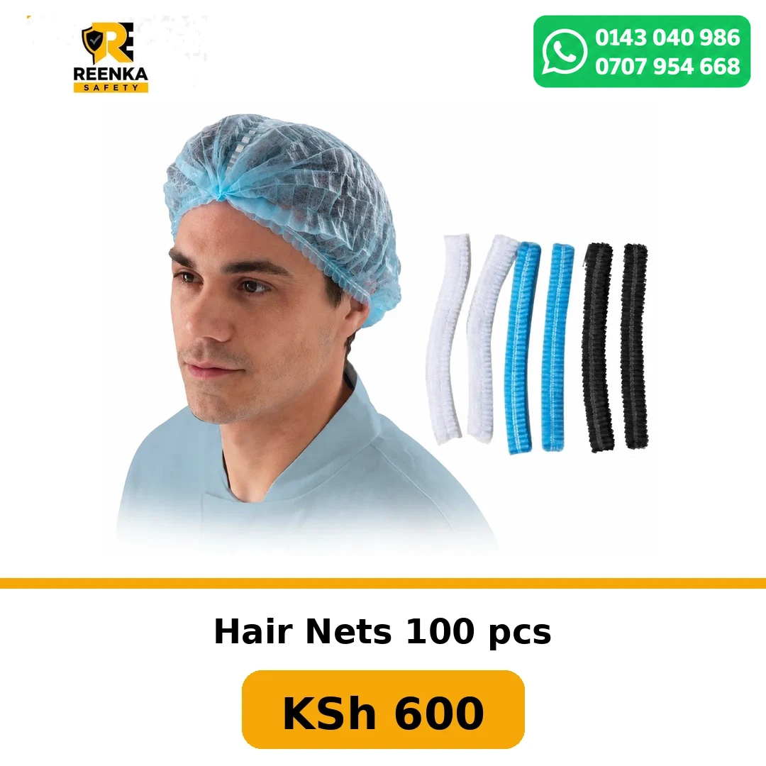 Hair Nets 100 pcs Medical PPEs branded catalogue image, Reenka Safety Kenya