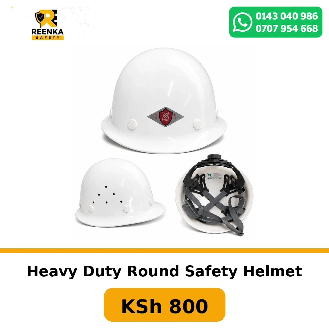 Heavy Duty Round Safety Helmet in Helmets – Reenka Safety Kenya branded product image