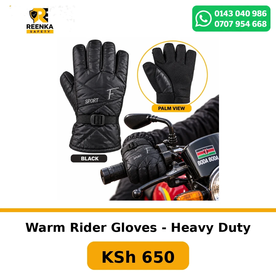 Warm Rider Gloves - Heavy Duty in Safety Gloves – Reenka Safety Kenya branded product image