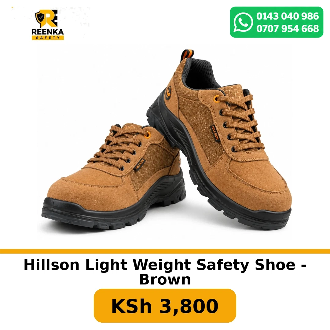Hillson Light Weight Safety Shoe - Brown