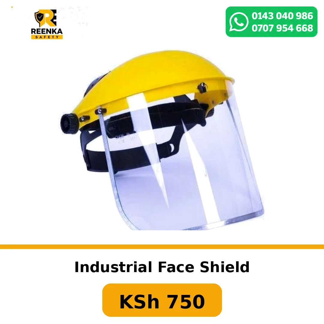 Industrial Face Shield Eye and Face Protection branded catalogue image, Reenka Safety Kenya