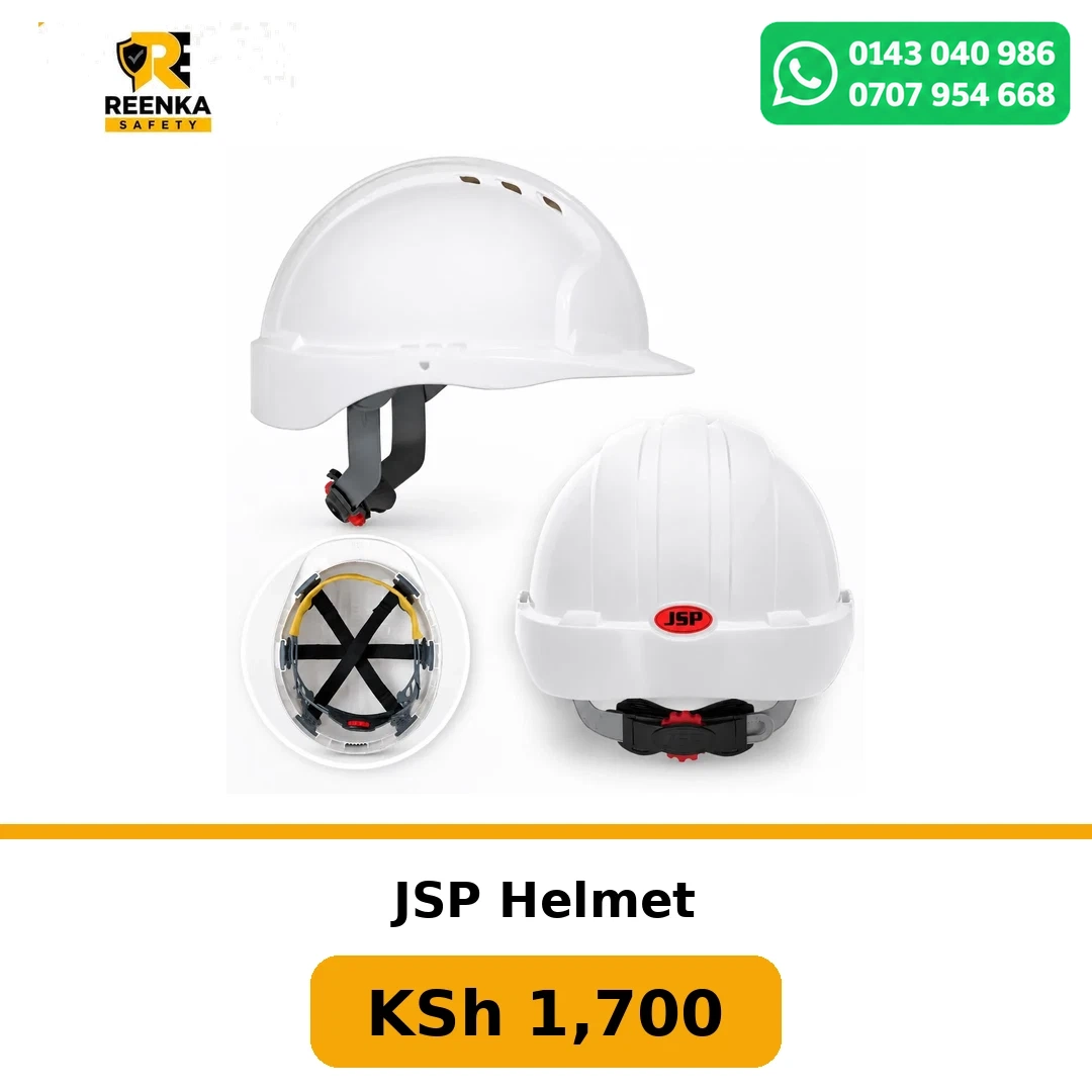 JSP Helmet Helmets branded catalogue image, Reenka Safety Kenya