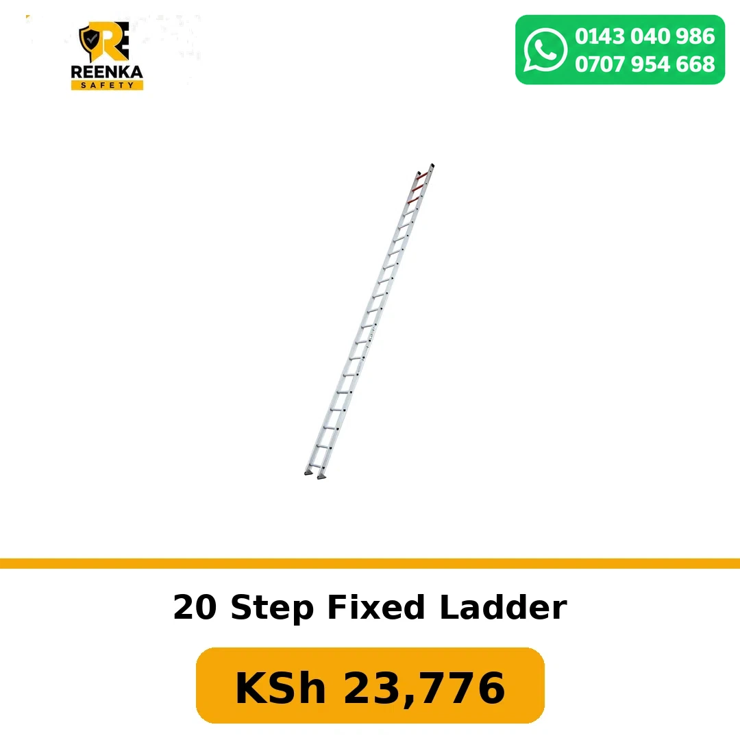20 Step Fixed Ladder in Ladders – Reenka Safety Kenya branded product image