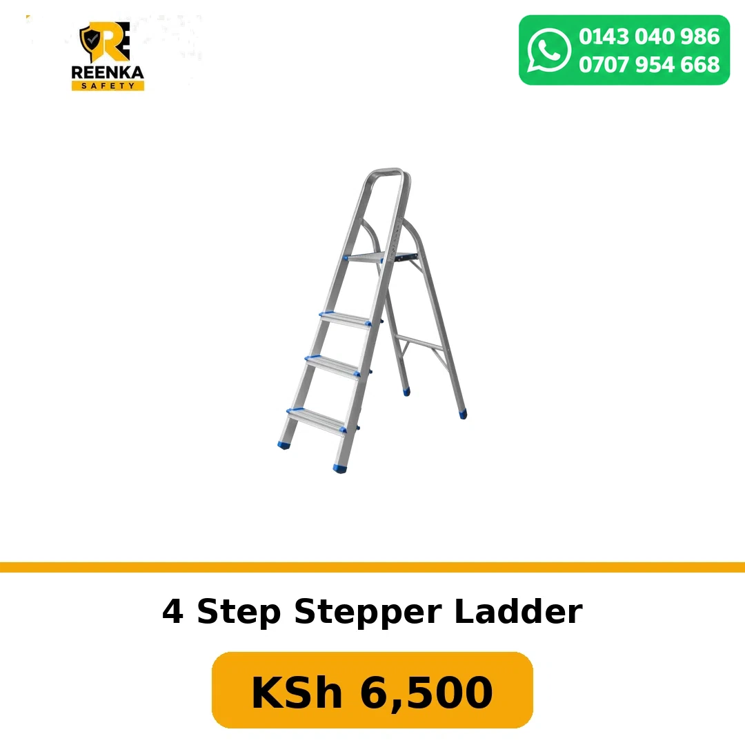 4 Step Stepper Ladder in Ladders – Reenka Safety Kenya branded product image