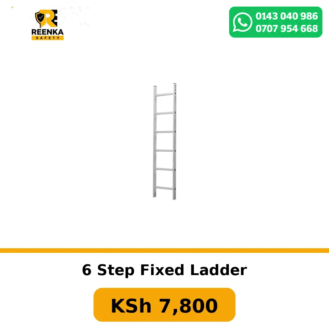 6 Step Fixed Ladder in Ladders – Reenka Safety Kenya branded product image