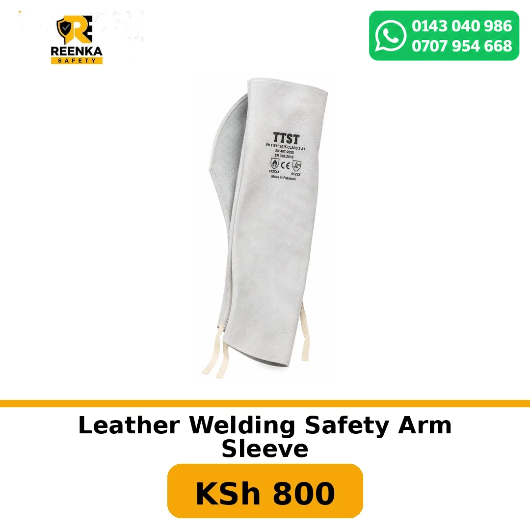 Leather Welding Safety Arm Sleeve in More Safety Products – Reenka Safety Kenya branded product image