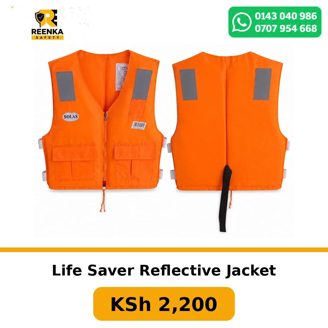 Life Saver Reflective Jacket More Safety Products branded catalogue image, Reenka Safety Kenya