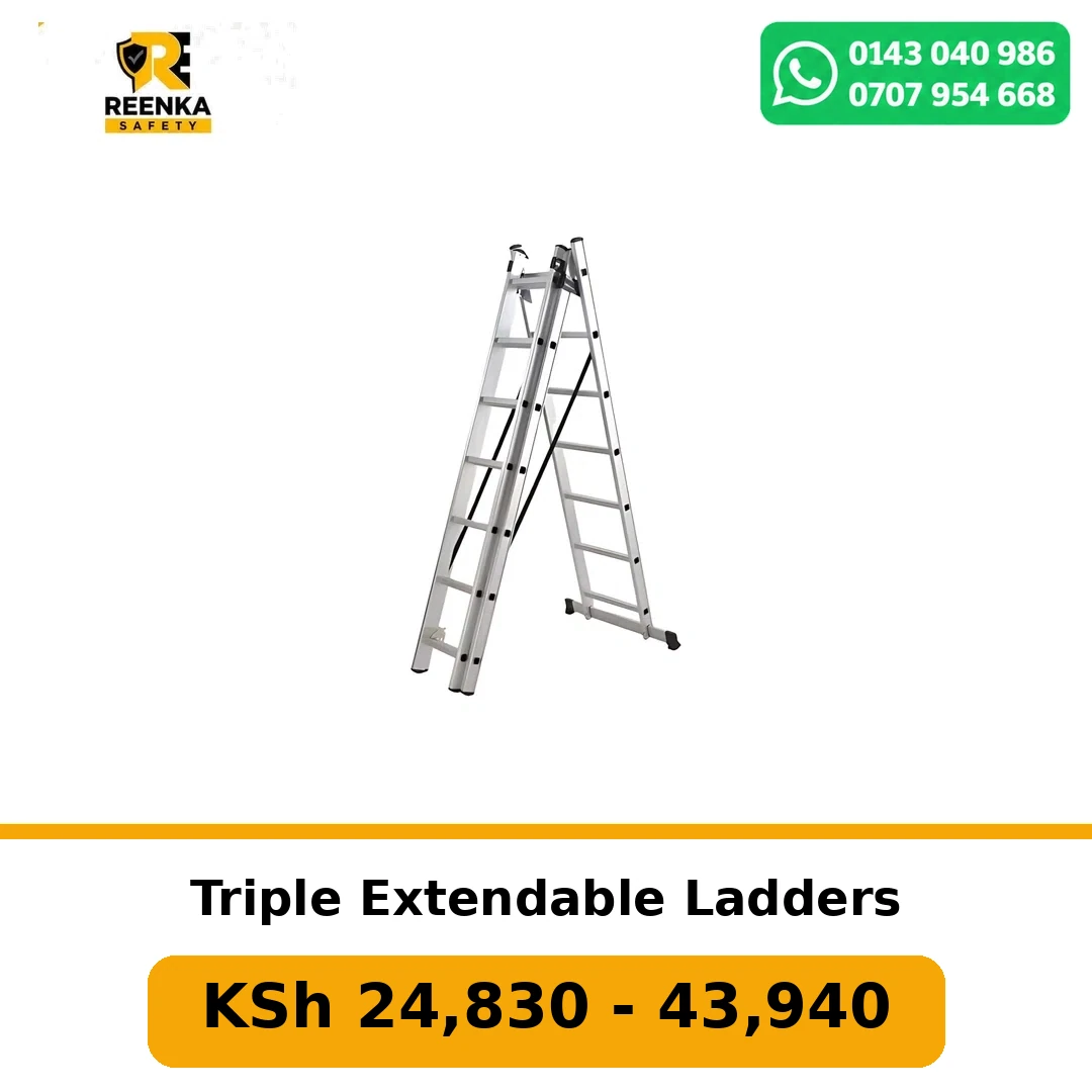Triple Extendable Ladders Ladders branded catalogue image, Reenka Safety Kenya