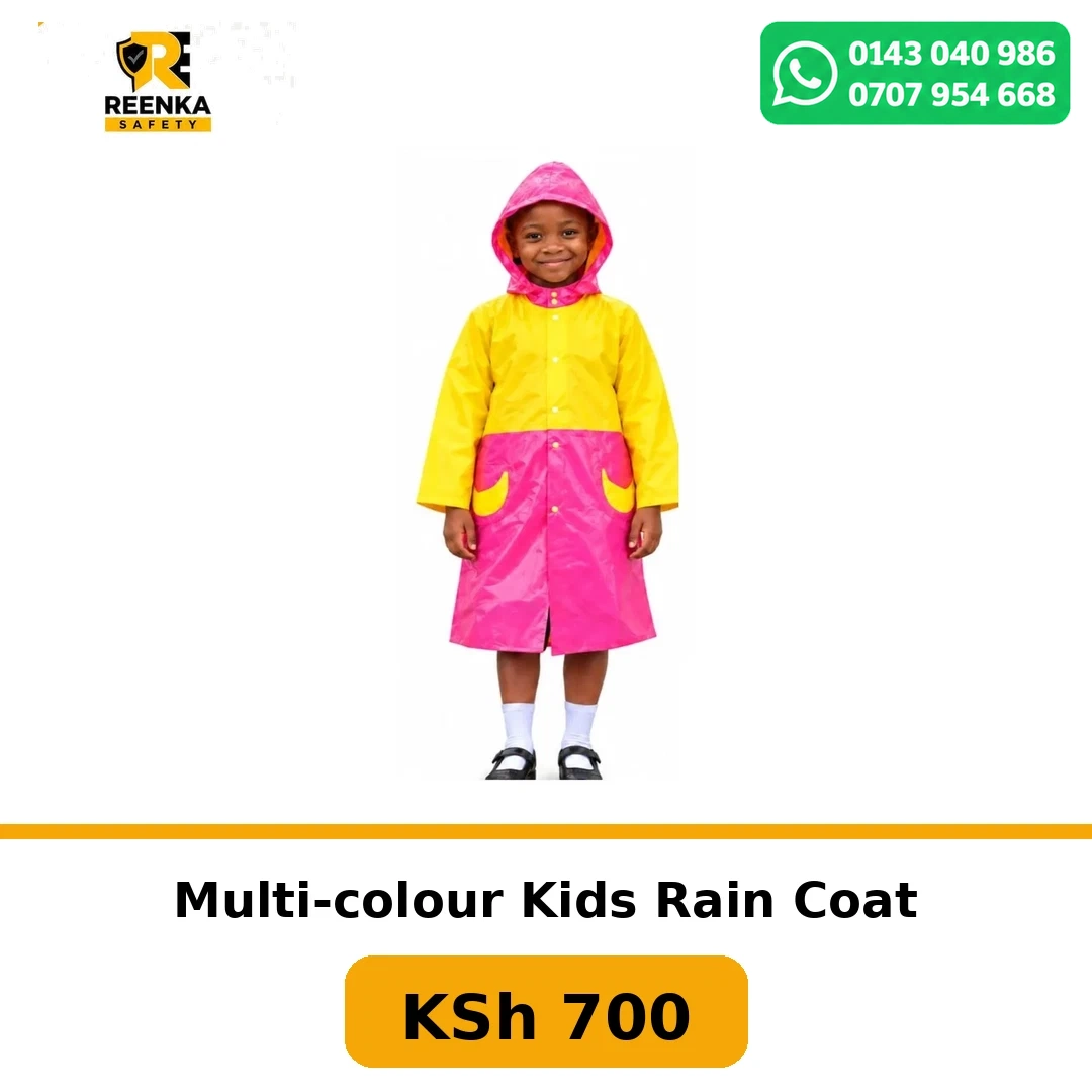 Multi-colour Kids Rain Coat