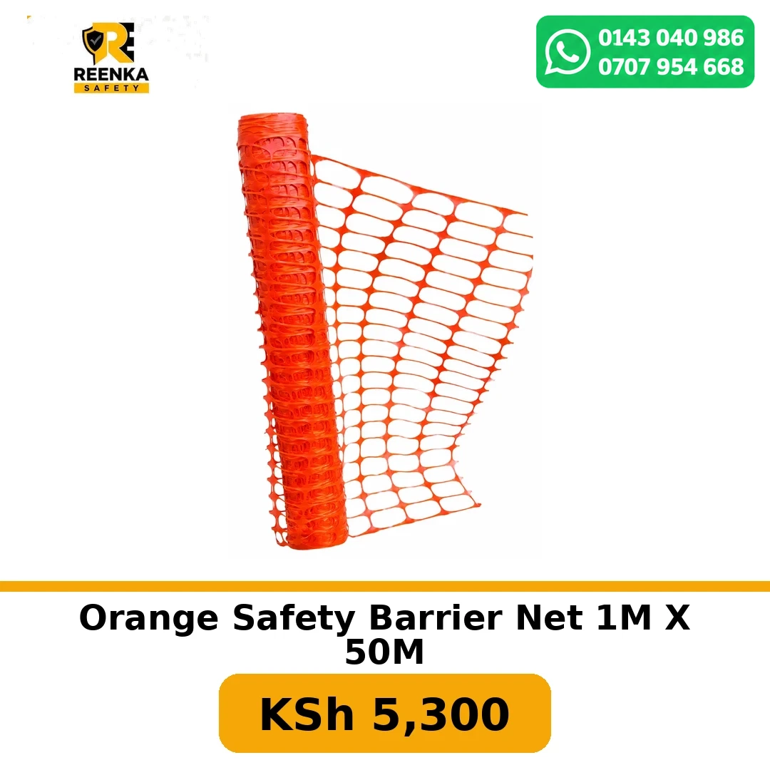 Orange Safety Barrier Net 1M X 50M in Road Safety – Reenka Safety Kenya branded product image