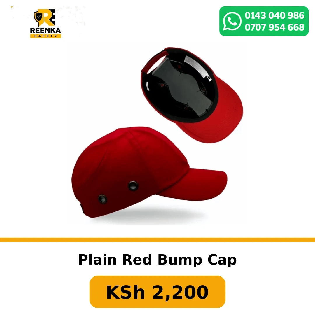 Plain Red Bump Cap