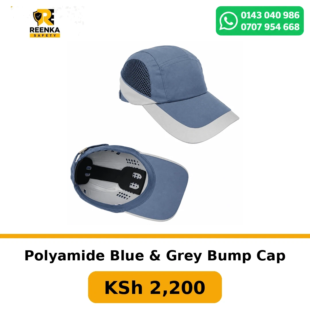 Polyamide Blue & Grey Bump Cap