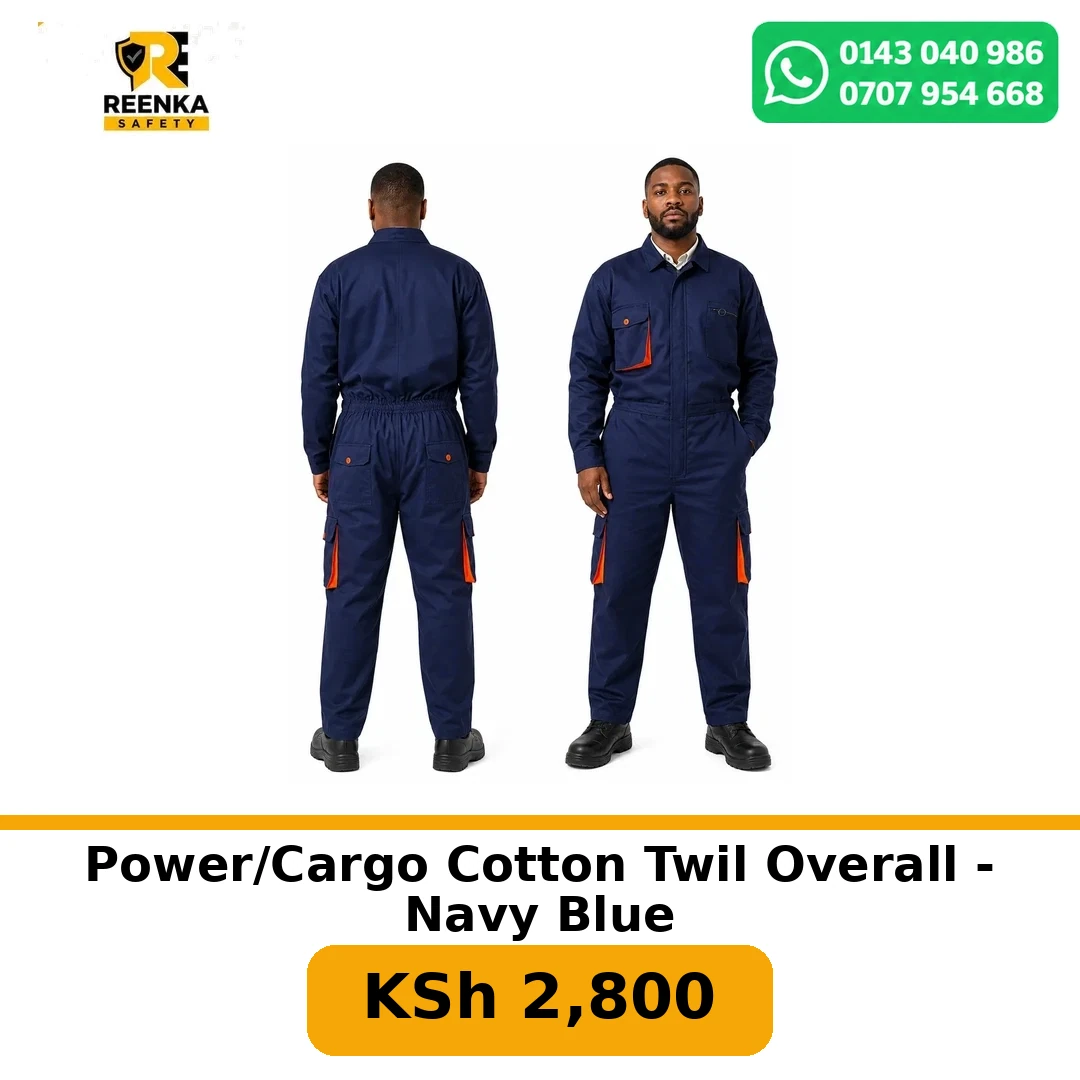 Power/Cargo Cotton Twil Overall - Navy Blue