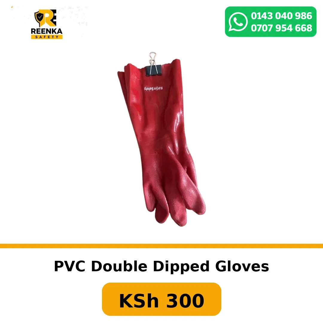 PVC Double Dipped Gloves Safety Gloves branded catalogue image, Reenka Safety Kenya