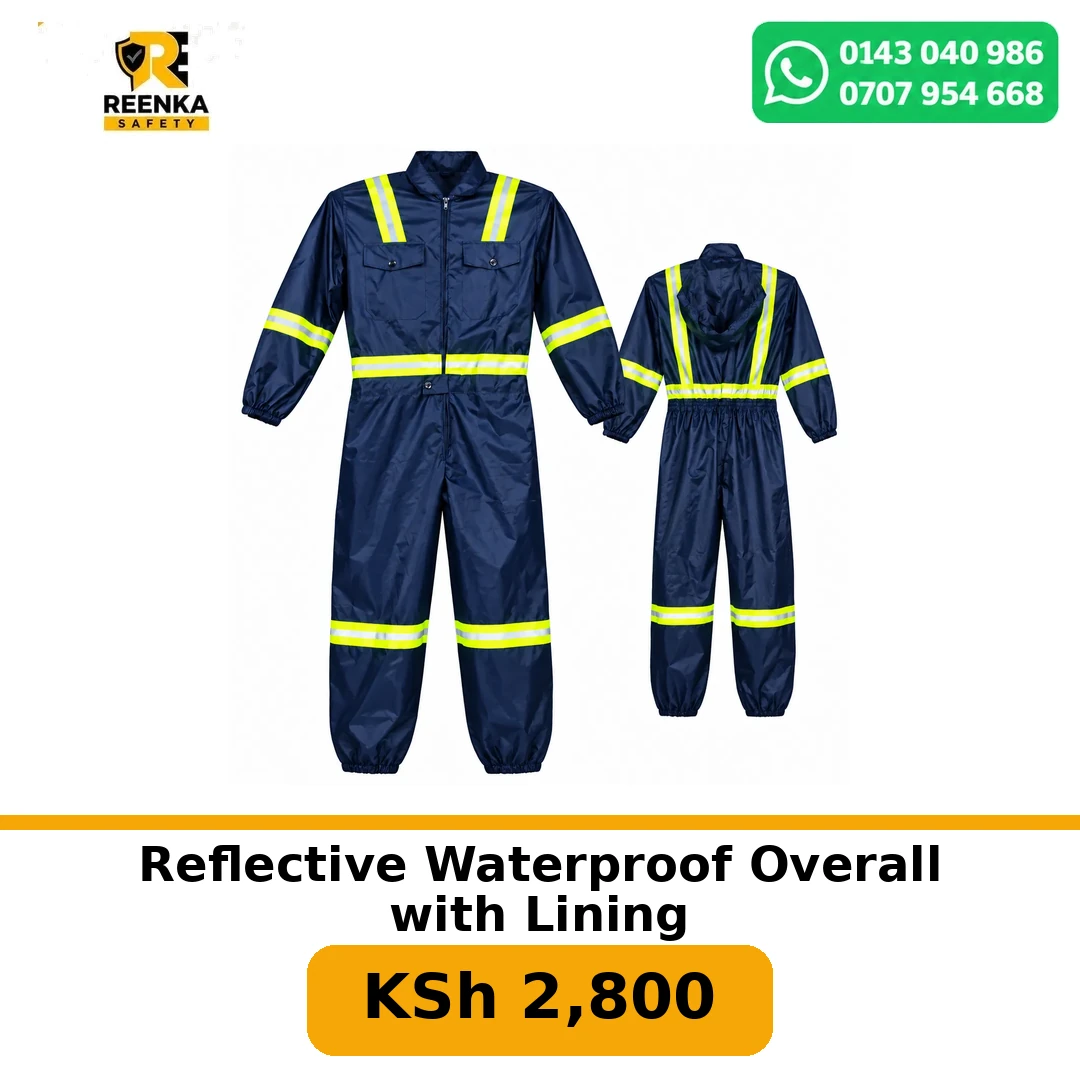 Reflective Waterproof Overall with Lining in Rain Coats & Suits – Reenka Safety Kenya branded product image