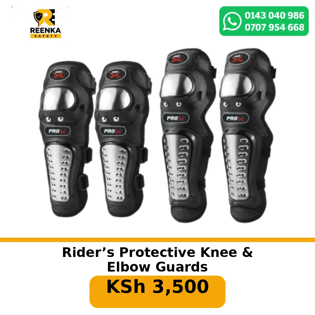 Rider’s Protective Knee & Elbow Guards in Motorcycle/Rider Safety – Reenka Safety Kenya branded product image