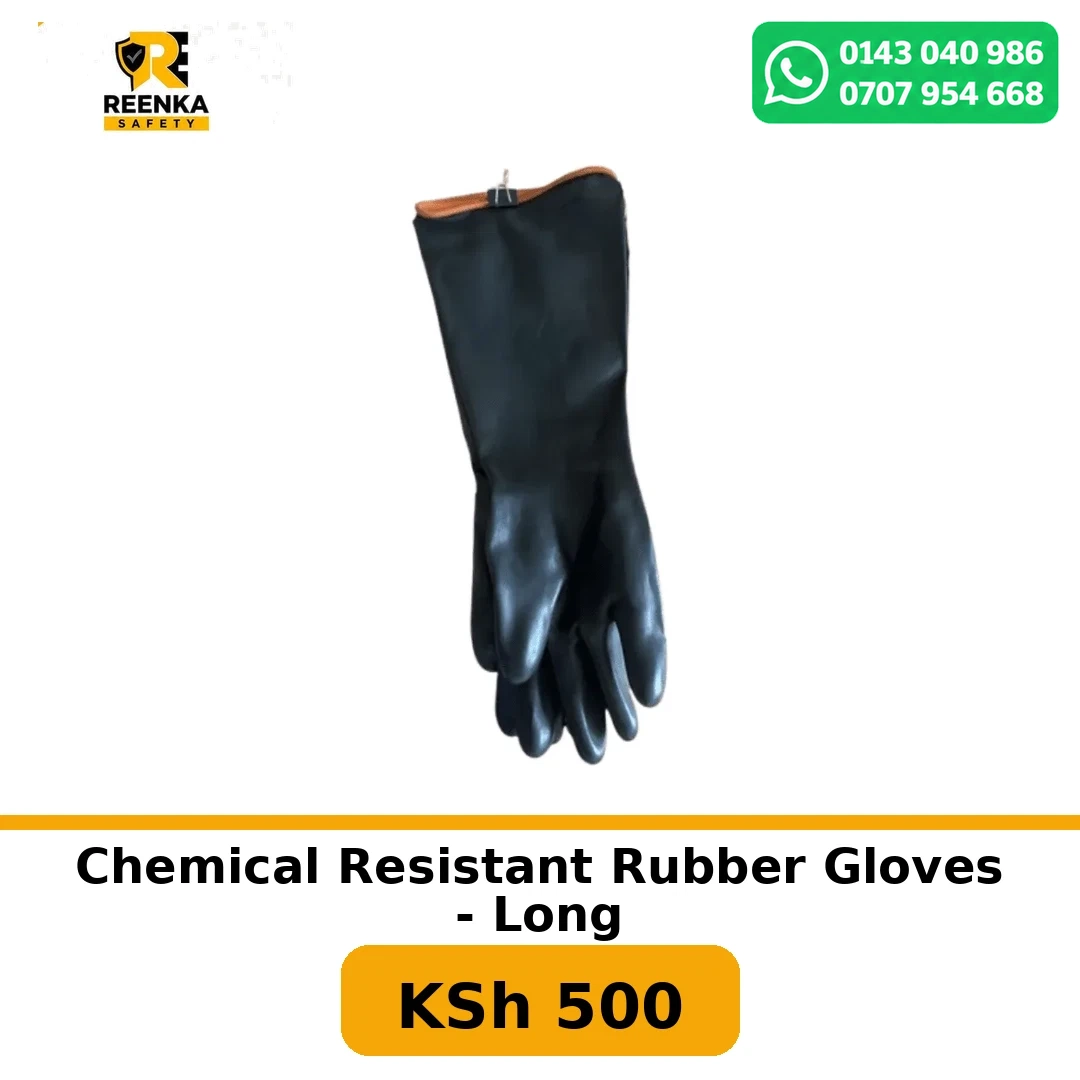 Chemical Resistant Rubber Gloves - Long Safety Gloves branded catalogue image, Reenka Safety Kenya