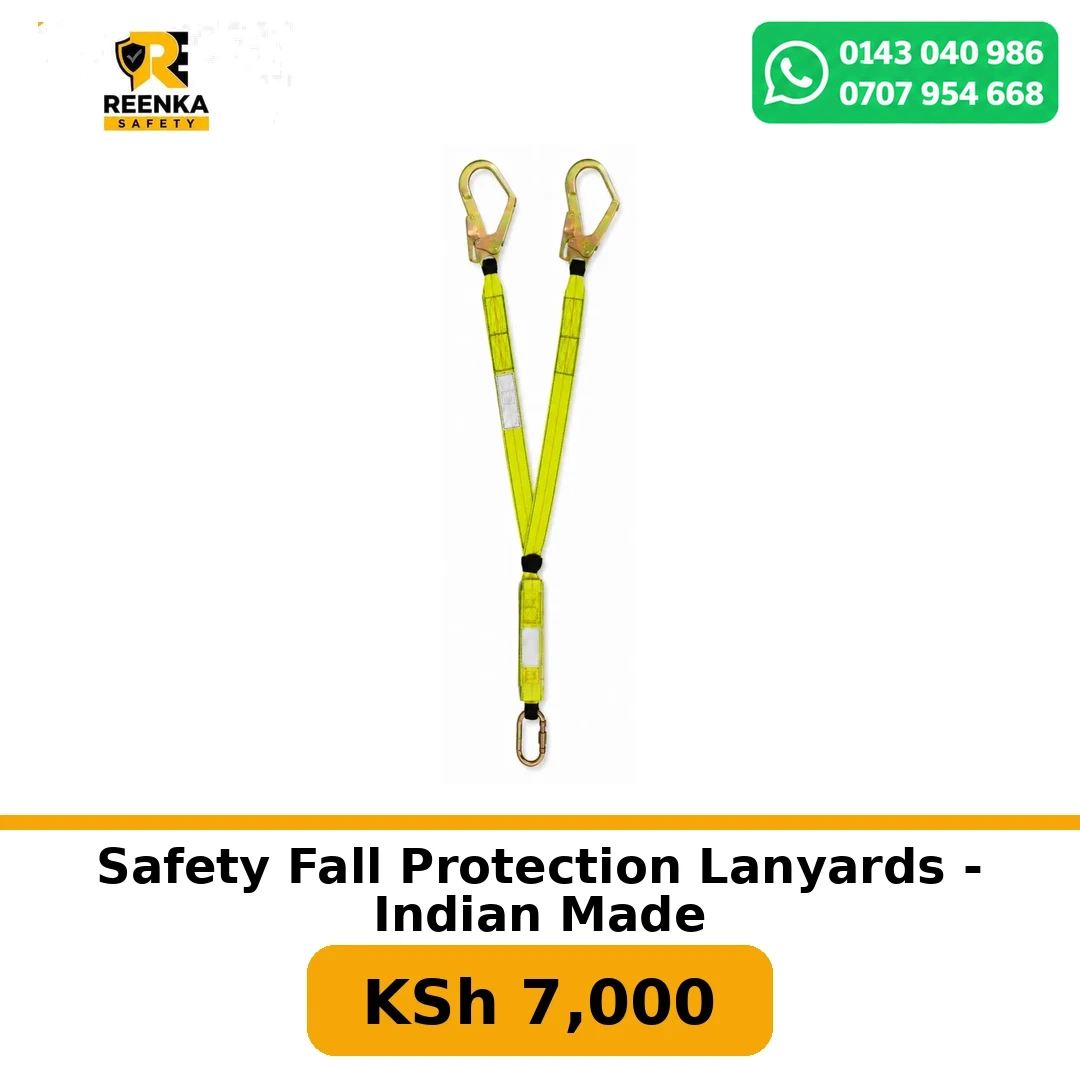 Safety Fall Protection Lanyards - Indian Made in Fall Protection – Reenka Safety Kenya branded product image