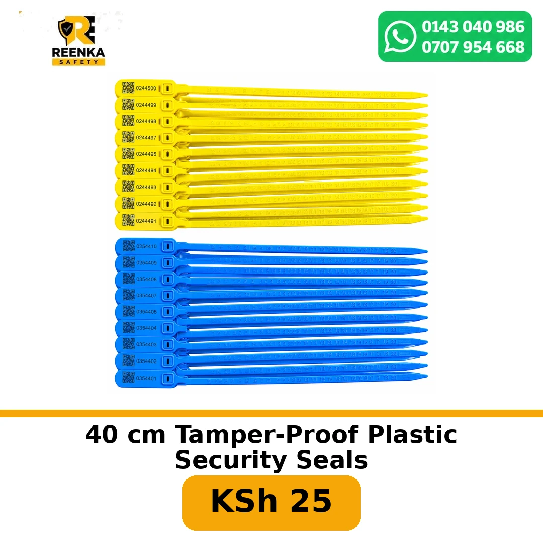 40 cm Tamper-Proof Plastic Security Seals More Safety Products branded catalogue image, Reenka Safety Kenya