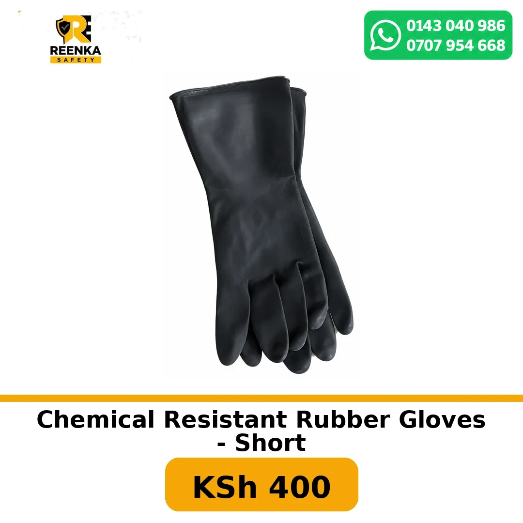 Chemical Resistant Rubber Gloves - Short Safety Gloves branded catalogue image, Reenka Safety Kenya