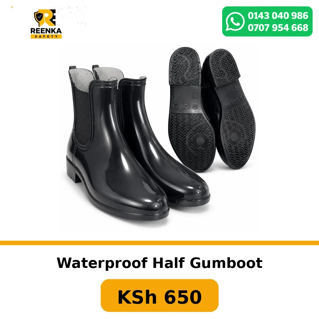 Waterproof Half Gumboot Gumboots branded catalogue image, Reenka Safety Kenya