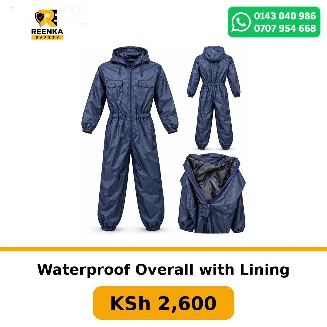 Waterproof Overall with Lining Rain Coats & Suits branded catalogue image, Reenka Safety Kenya