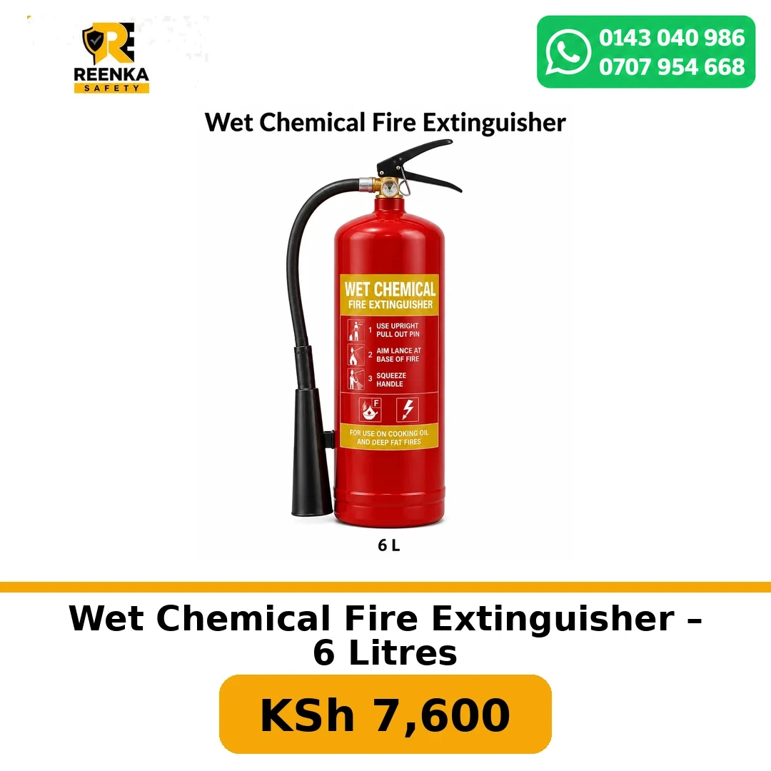 Wet Chemical Fire Extinguisher – 6 Litres