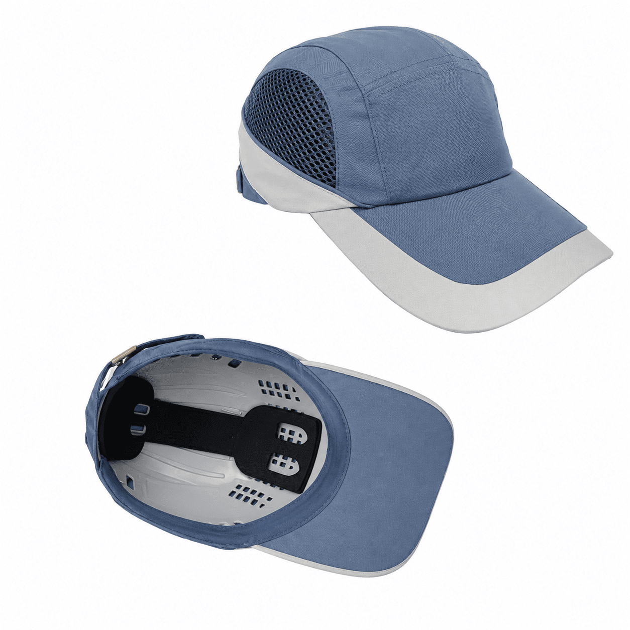 Polyamide Blue & Grey Bump Cap in Kenya
