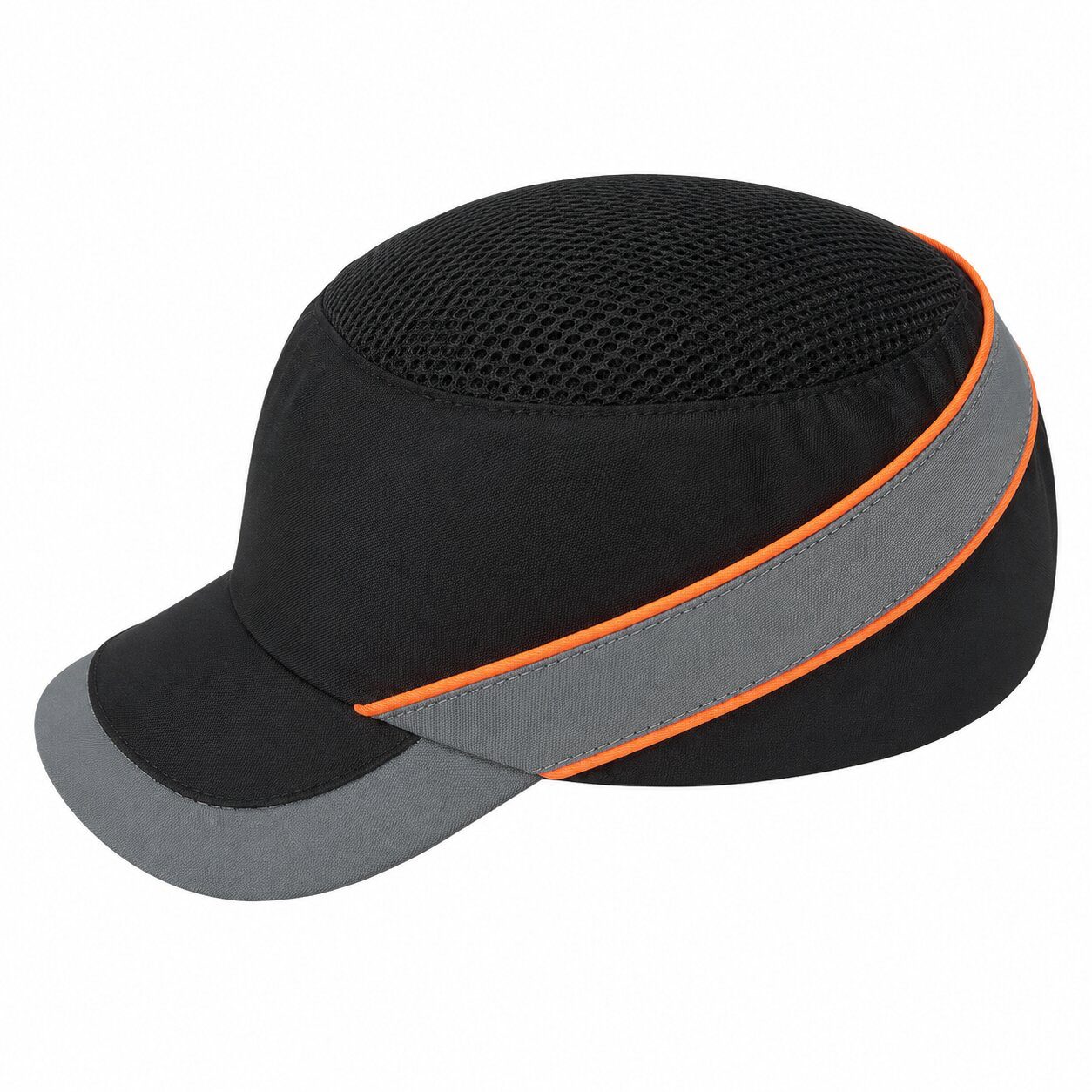 Black Grey with Orange Piping Bump Cap in Kenya - Reenka Safety