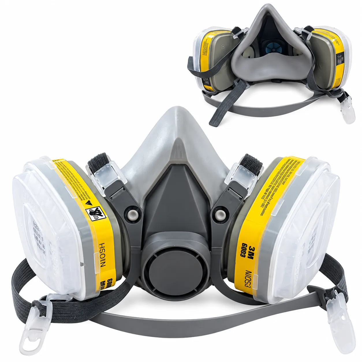3M Reusable Half-Face Respirator Mask